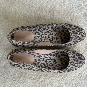 J. CREW Leopard Print Espadrille Wedge Size9